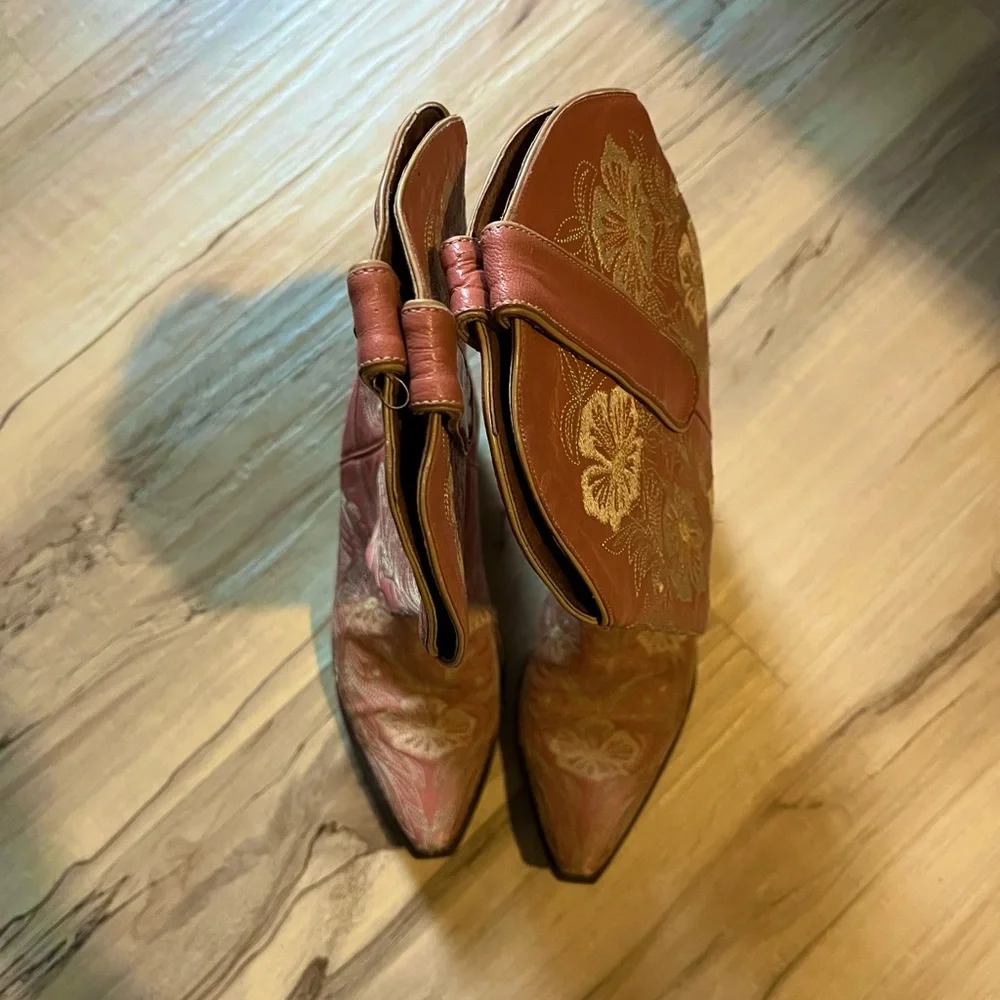 Pink Old Gringo boots - refurbished sole - Picture 7 of 12